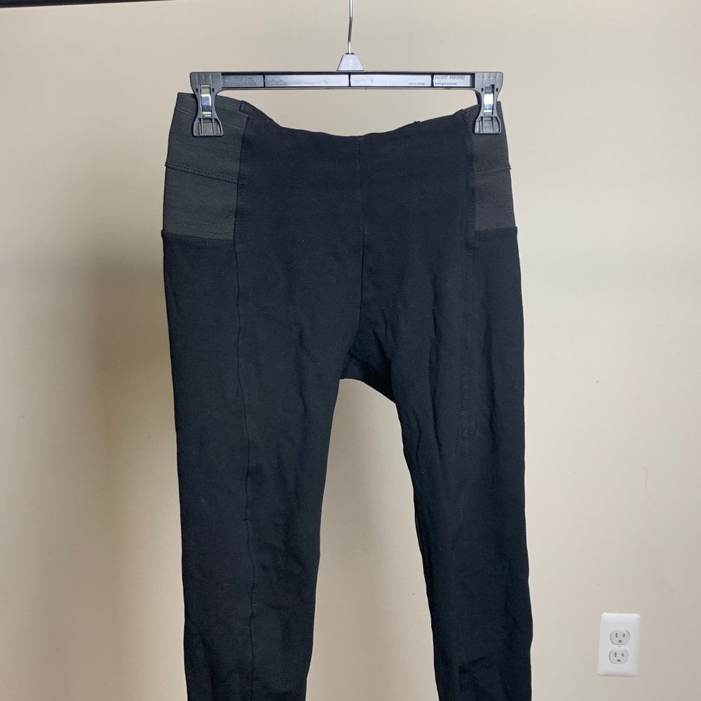 short black leather pants